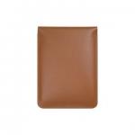 Brown Leather Protective Laptop Bag Sleeves With Magnetic Buckle for sale
