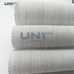 Smooth Canvas Interlining For Tailoring Materials / Men Suits Fusible Interlining Fabric for sale