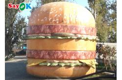 China UV Resistant 10ft Inflatable Hamburger Model Store Decoration supplier