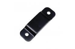 China Bracket Clip Custom Metal Stamping Parts Mounting Black Coating Support Bracket supplier