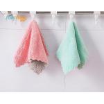 250gsm Quick Dry 30x30cm Kitchen Cleaner Cloth Household Soft Coral Fleece for sale