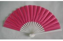 China 21cm Folding Hand Fans / Foldable Fan With Print Silk Fabric supplier