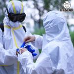 OEM Type 5 6 Disposable Full Body Suit coverall microporous For Painting for sale