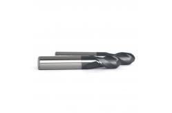 China 12mm Spherical Ball Nose End Mills For Steel Two Flutes 24mm supplier