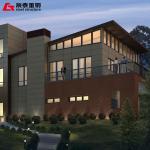 Steel Structure Apartment Modern Prefab Architecture Building Construction for sale