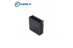 China Precision CNC Machined Aluminum Radiator Parts Black supplier