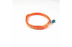 China PP Small Dog Adjustable Collar Printed Foot Print With Bell Patch supplier