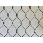 316 Stainless Steel Woven Ferrule Wire Rope Mesh For Zoo Bird for sale