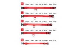 China LED Dog Collar Waterproof Flashing Light Up Night Walking Adjustable USB Rechargeable supplier