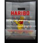 Stand Up HDPE Plastic Clear Die Cut Handle Bags Quad Seal Pouch