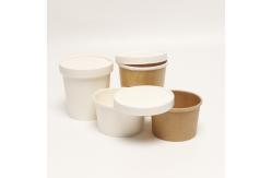 China Eco Friendly Soup Paper Cup With Lid 12oz Recyclable Take Away Container supplier