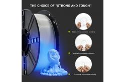China Toughness Enhanced Glow Blue 3D Printer Filament Professional Grade PLA Plus supplier
