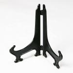 Black Transparent 8Inch Plastic Plate Display Stand for sale