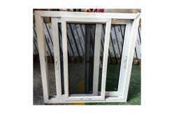 China Double Glazed PVC White Sliding Window Tinted Sliding Glass Windows For Balcony supplier
