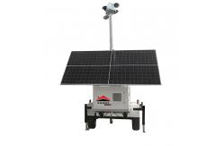 China Low Power Consumption Solar Power 5G Camera Surveillance Trailer For Rural Surveillance supplier