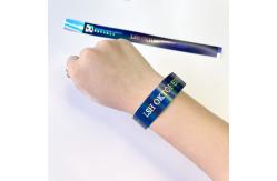 China Disposable Adjustable Neon Rainbow Laser Glitter Festival Bracelets For Unisex Event Concert supplier