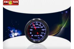 China Universal Auto Digital Voltmeter / Circle Gauge New Condition Easy Installation supplier