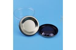China Convex Flat Embossed Paper Tube Stretch Tinplate Lid supplier