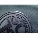 Custom Rubber Logo Patches / Round Silicone Badge For Garment Or Bags
