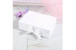 China Custom Logo Printing Paper Magnetic Closure Gift Box With Ribbon Luxury Style supplier