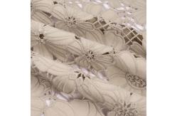 China OKEO-TEX Guipure Lace Trim Polyester Milk Fiber Embroidery Lace Trim supplier