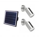 Modern Exterior Solar Wall Lights Stainless Steel 200 Lumens for sale
