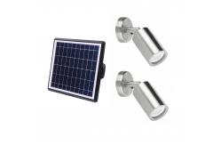 China Modern Exterior Solar Wall Lights Stainless Steel 200 Lumens supplier
