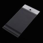 Self Adhesive HDPE LDPE OPP Plastic Header Bag OEM White Clear