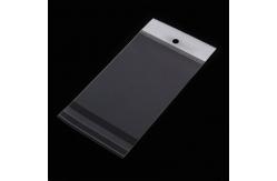 China Self Adhesive HDPE LDPE OPP Plastic Header Bag OEM White Clear supplier
