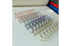 China 16 - 44mm ID Plating Spiral Coil Binding Supplies For Notebook supplier