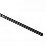 Tongue Shape Synthetic Hair Lip Brush Black Silver Makeup Tools