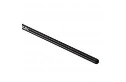 China Tongue Shape Synthetic Hair Lip Brush Black Silver Makeup Tools supplier