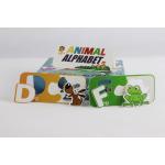Varnish Greyboard Paper Jigsaw Puzzle Animal Alphabet Matching Cards