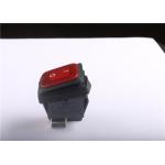 Black Torch Flashlight 2 Pin Rocker Switch , Waterproof Momentary Push Button Switch