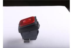 China Black Torch Flashlight 2 Pin Rocker Switch , Waterproof Momentary Push Button Switch supplier