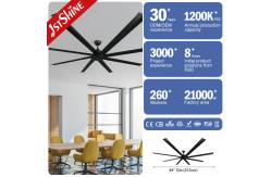 China OEM Remote Control Workout Room Ceiling Fans With Light Gymnasium supplier