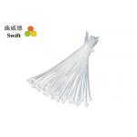 White Nylon Cable Ties 2.5*120mm 8kg Tensile Strength UL RoHS Certificate for sale