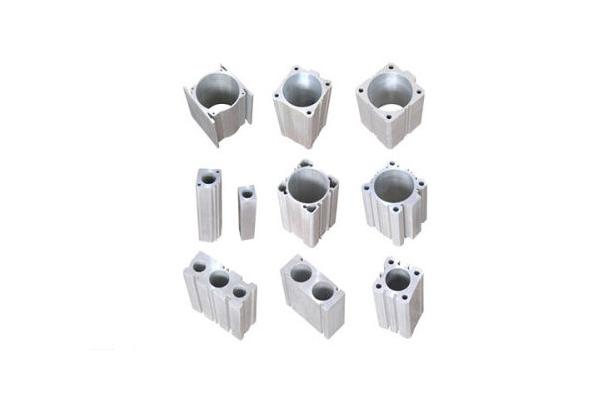 Silvery Anodized Aluminium Industrial Profile Cylinder Shell DIN Standard