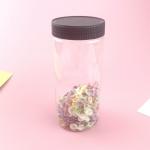 Round Straight 150ml 250ml 360ml 450ml Plastic Food Jars With PP Thread Cap