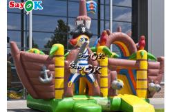 China Outdoor Pirate Jump Castle Inflatable Trampoline With Slide For Children supplier
