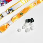 Custom Pattern Polyester Woven Cloth Wristbands Concert Promotion Events Gift Adjustable Length