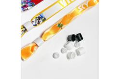 China Custom Pattern Polyester Woven Cloth Wristbands Concert Promotion Events Gift Adjustable Length supplier