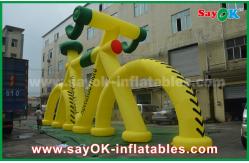 China Customized Shape Giant Promotional Inflatable Bicycle Model with CE Blower supplier