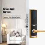 Gold Color 310 X 72 Mm Hotel Key Card Door Lock With Free Management Software for sale