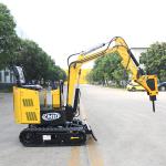 Electric Engine Small Digger Road Construction Lithium Crawler Mini Excavator With Cab for sale