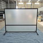 Freestanding Balck/Silver Color Room Divider Screen Sneeze Protection  Front Desk Clear Partitions Screens for sale