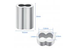 China ISO Aluminum Wire Crimp Sleeves Lightweight 1/4 30pcs Practical supplier