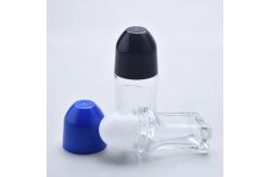 China 50ml Capacity Glass Roller Ball Bottles Empty For Deodorant supplier