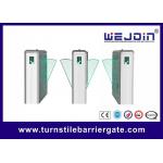 Access Control Flap Barrier Half Height Turnstile Stainless Steel For School for sale