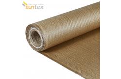 China Abrasion Resistant Vermiculite Coated Fiberglass Fabric For Removable Insulation Cover supplier